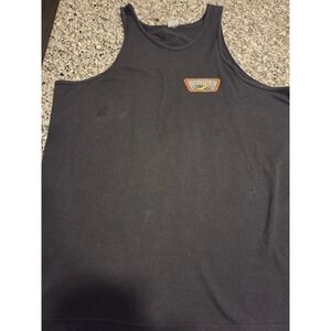 Third Coast Surf Extreme Black Graphic Tank Top Mens XXL Flames Floral Cotton
